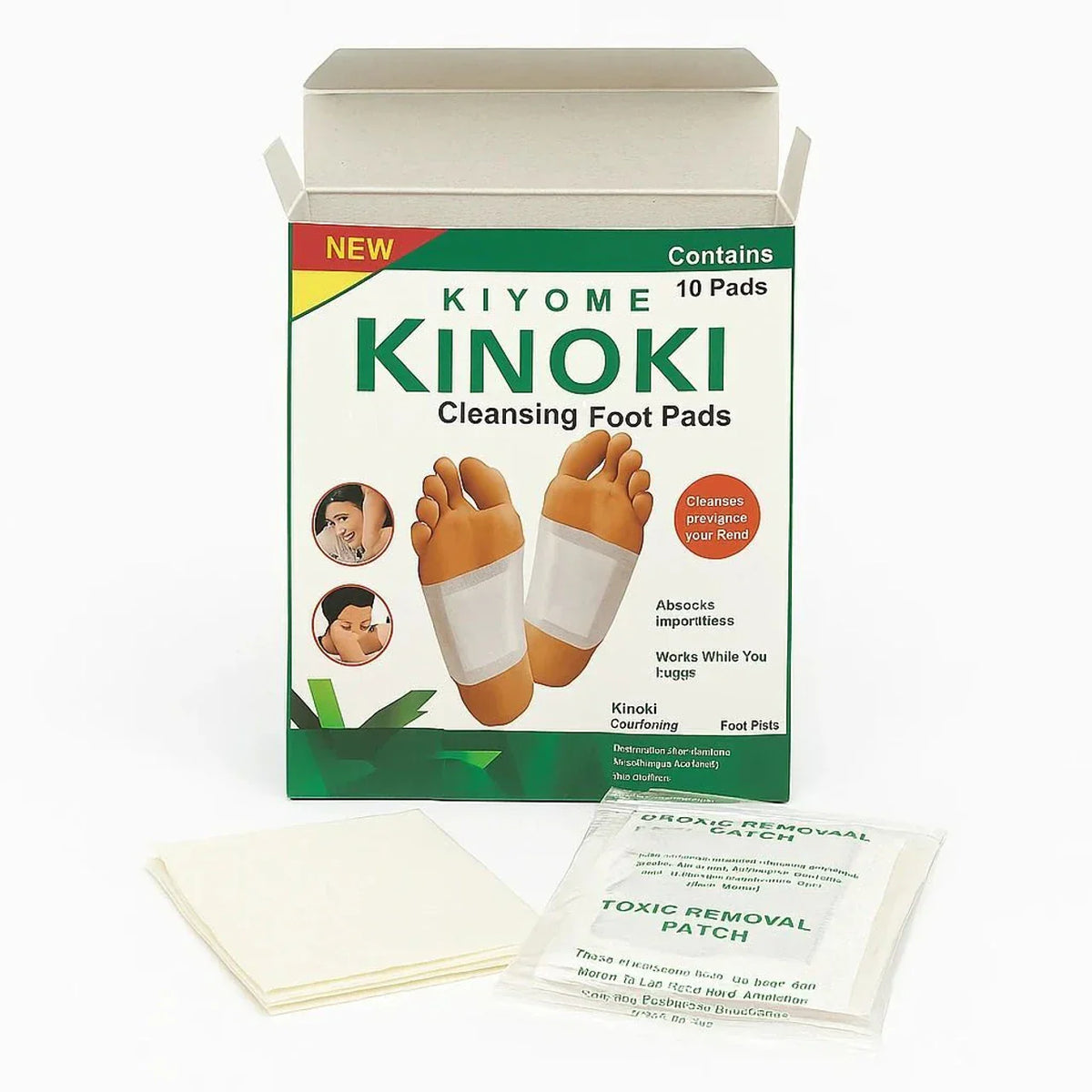 Kinoki Foot Pads – 10 Premium Natural Patches